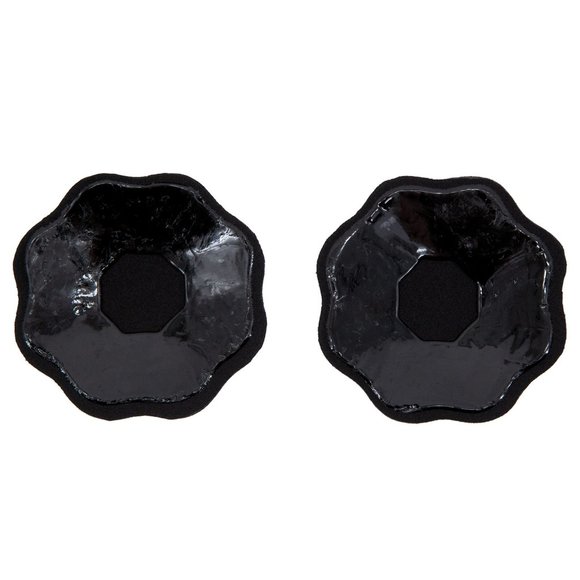 Flower Shaped Breast Petals Nipple Covers Black - Picture 2 of 4